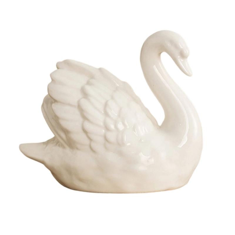 Elegant Ceramic Duck Sculpture Porcelain Statue Art Decoration For Living Room Entryway And Bathroom Ornament Party Gift