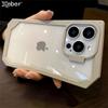 Неровные края бампер ударопрочный прозрачный чехол для телефона iPhone 16 14 11 12 13 15 Pro Max жесткий каркас гибридный бронированный чехол