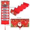2026 Christmas Santa Claus Xmas Tree Folding Banknote Card Envelope With 10 Card Slot Merry Christmas Decorations For Home