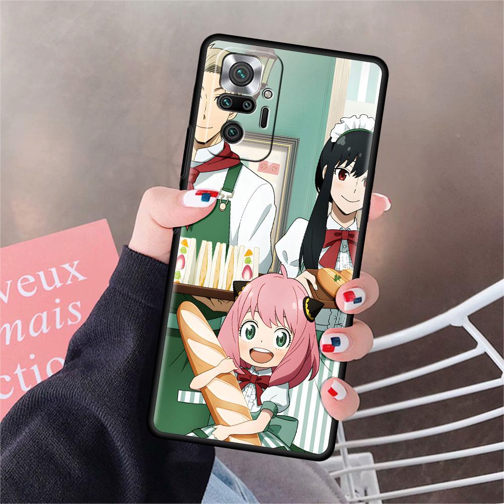 Чехол для Xiaomi Redmi Note 10 9 11 Pro Мягкий чехол для телефона 10S 9S K40 8 9A 9C 9T 7 10C 8T Силиконовый чехол SPY×FAMILY Аниме Оболочка Sac