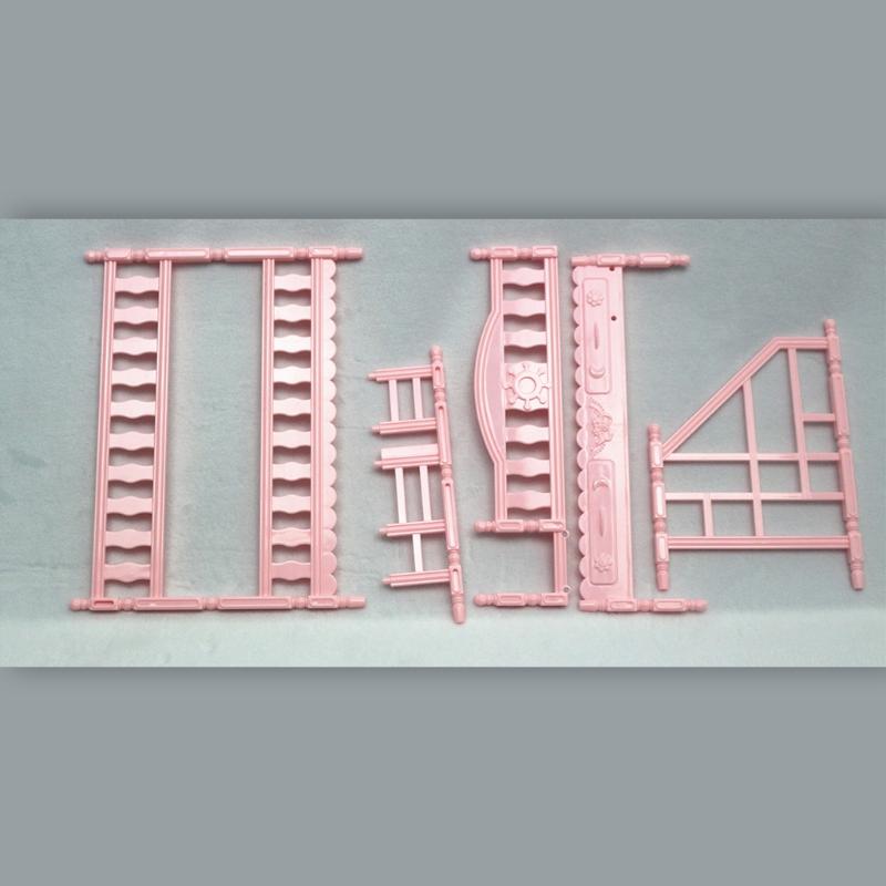 Doll House Miniature Furniture Bunk Bed Pretend for Play Detachable Toy Role for Play for w/ Ladder DIY Accessories