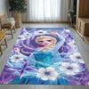 Elsa Frozen Anna Princess Cartoon Girl Living Room Non-Slip Area Rug Soft Carpet for Bedroom Playroom Sofa,Home Decor Doormat