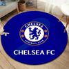 Круглый ковер Chelsea F, Ковер для гостиной, спальни, дивана, игровой комнаты, Нескользящий коврик для пола