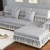 Four Season European Style Large Skirt Sofas Cover Four Seasons Universal Anti Slip Sofa Cushion High Grade Lace Fabric Sofa Towel Cushion