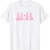 Милая футболка Kawaii Y2K Coquette Bunnies с сердечками Kawaii Y2k Clothes Женская одежда Эстетическая футболка Женская одежда Ropa Mujer