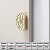 Unique Line Design Push-pull Door Handle Golden Hammer Pattern Cabinet Handle  Drawer