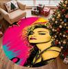 Marilyn Monroe Pattern Round Rug, Indoor/Outdoor Mat, for Picnic, Gameroom, Bedroom, Office, Living Room, Home Decor Carpet, Birthday Gift