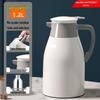 Large Capacity Thermos Flask with Glass Liner - Insulated Hot Water Bottle for Dorms