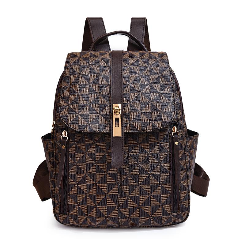 PU Backpack Women Printed Backpack