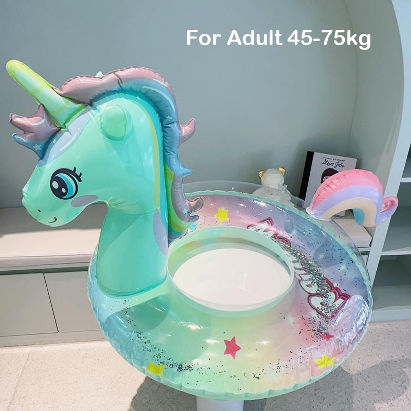 Новые надувные поплавки для бассейна с единорогом и лебедем для детей, кольцо для плавания, детская трубка для плавания, принадлежности для водных игр, сиденье для плавания, пляжная вечеринка