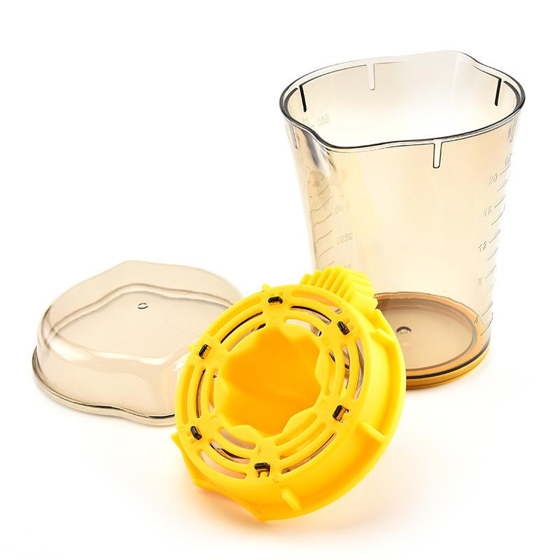 1 шт. соковыжималка для лимона, ручная соковыжималка для цитрусовых с мерным стаканом 600 мл и крышкой, соковыжималка для лимона, соковыжималка для лайма, барные инструменты