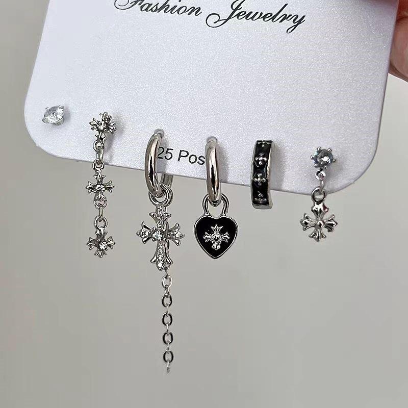 Серьги для девочек из стерлингового серебра S925 «Цветочный сезон 2025» — милый, нишевый набор на одну неделю