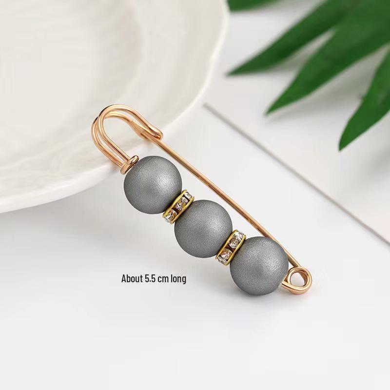 Стильная булавка для пояса с декоративными бусинами для женщин - Надежно фиксирует одежду и предотвращает оголение