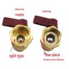 Brass Threaded Mini Ball Valve with Butterfly Handle Switch - Pneumatic Valve Accessory, 4 Sub-Mother Valve