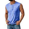 Men's Summer Solid Color Pocket Sports Buttons Vest Men's Sports Casual Vest
