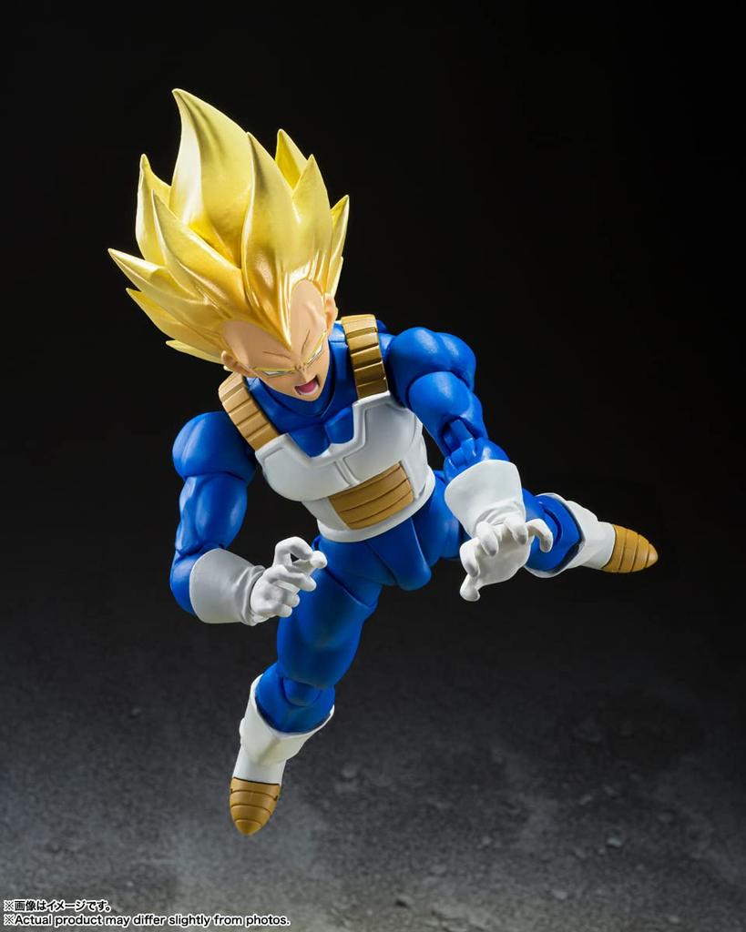 TAMASHII NATIONS Dragon Ball Z Super Saiyan Vegeta Super Saiyan 135mm PVC ABS Painted Action Figure S.H.Figuarts -Awakening Blood- Approx. &