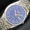 ВИНТАЖНЫЕ МУЖСКИЕ ЧАСЫ SEIKO 5 AUTOMATIC ЯПОНИЯ, ОТРЕСТАВРИРОВАННЫЕ, С СИНИМ ЦИФЕРБЛАТОМ a500162-2