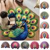 Soft Peacock Carpet Special-shaped Door Gasket Durable Blanket  for Living Room Tea Table Bedside