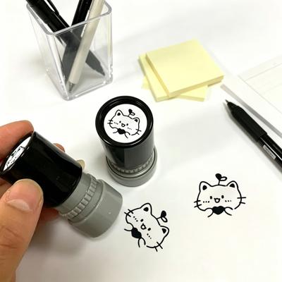Штамп с рисунком кошки с иллюстрациями черных кошек Печать Компактный Креативный Портативный штамп для журналов Карточек Планировщиков
