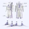 Mens Basketball Jersey Set Quick Dry Sportswear Team Uniform Adult Training Game Purple