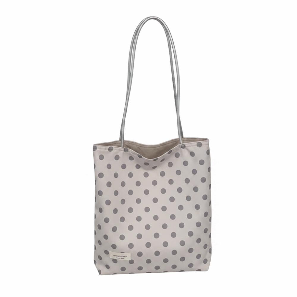 Multi-Color Polka Dot Shoulder Bag Magnetic Buckle Shopping Handbag Drawstring Tote Bag Outdoor