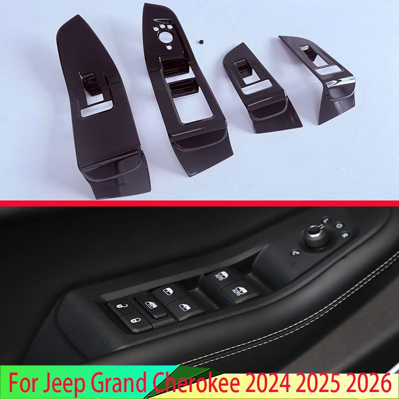 Для Jeep Grand Cherokee 2024 2025 2026 Автомобильные Аксессуары ABS Накладка на Дверное Окно Подлокотник Панель Переключателей Отделка Молдинг Декоративный Элемент