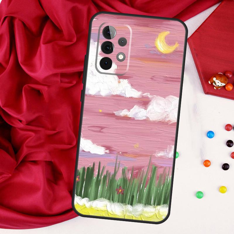 Корейский закат Для Samsung Galaxy A26 A05 A06 A16 A54 A34 A14 A22 A32 A52 A55 A35 A15 A53 A13 A56 A36 Чехол