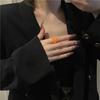 Drip Glazed Finger Ring Metal Jewelry Accessories Sweet Geometric Lips Ring  Party