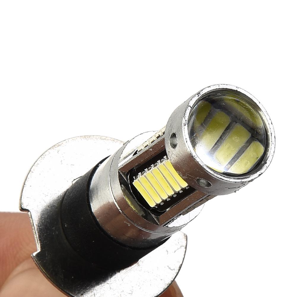 2pcs Car H3 LED Fog Lights High Power Lamps Daytime Running Light Bulbs Super Bright Canbus 6000K White Lamp Bulbs 7