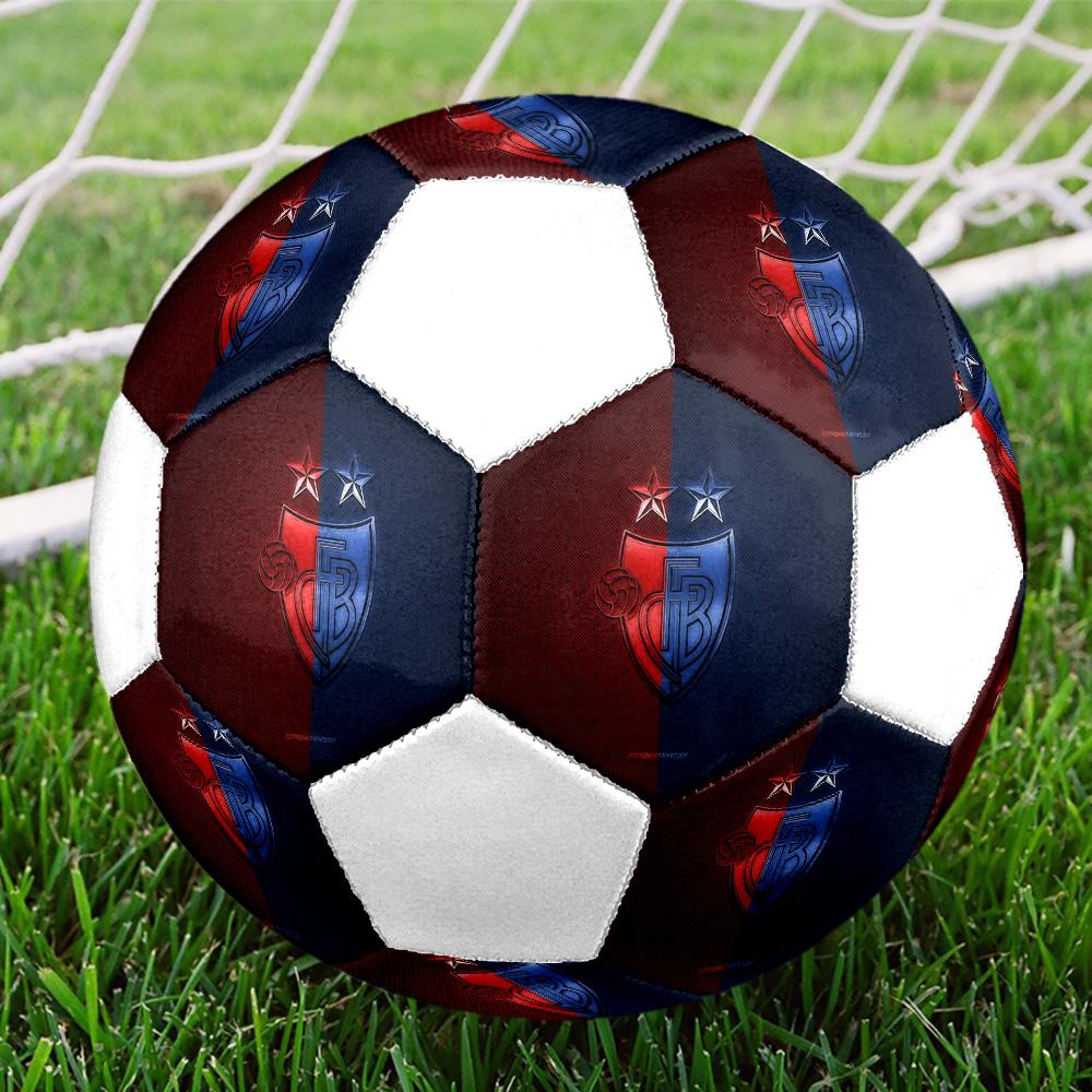 1 шт. Футбольный мяч FC Basel 1893, размер 5, Praha, Мяч для мини-футбола, Цветной, Для всех возрастов, Машинная строчка, ПВХ, Готов к соревнованиям, Прочный, Высокий отскок