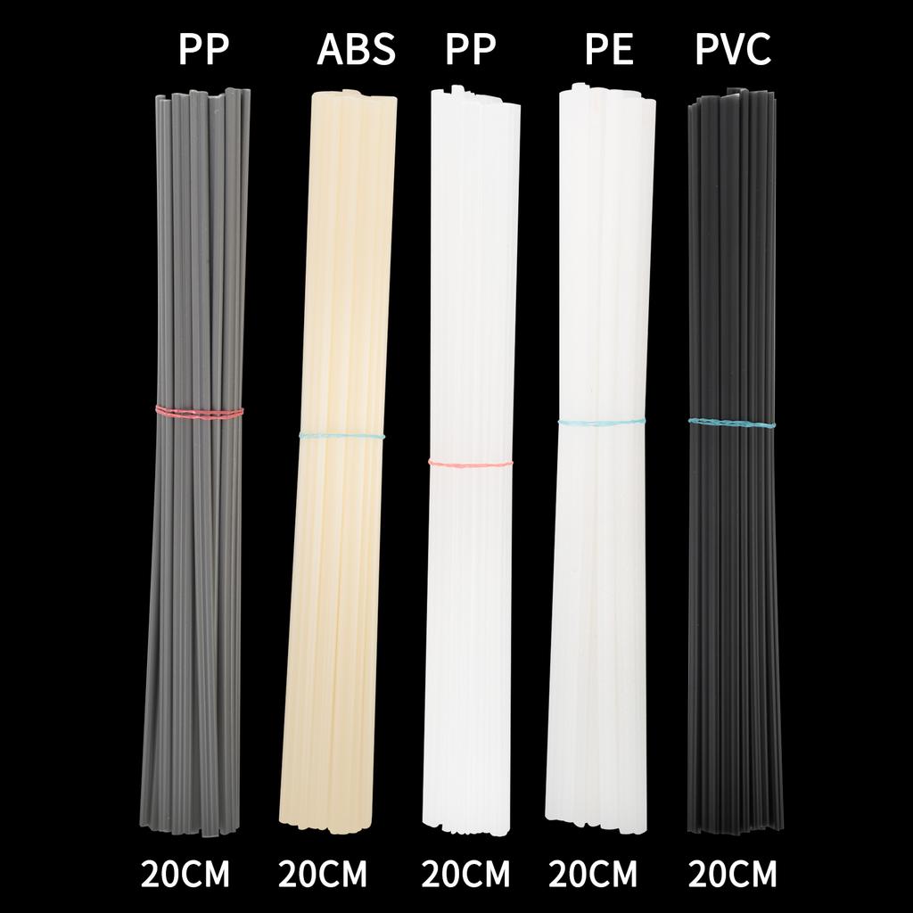 100PCS Plastic Welding Rods ABS PP PVC PE welder rods for Car bumper plastic welder gun hot air gun