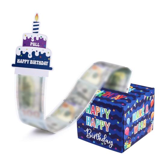 Денежный подарок на день рождения Копилка красочная печать букв сюрприз подарочные коробки для денег