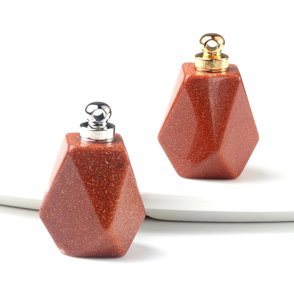 1 шт. подвеска с целебным кристаллом, натуральный камень, кварц, драгоценный камень, женский диффузор для эфирного масла, ювелирные изделия, подарок «сделай сам», 25x23 мм