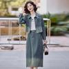 Trendy 2025 Spring Denim Jacket & Skirt Set - LU8928