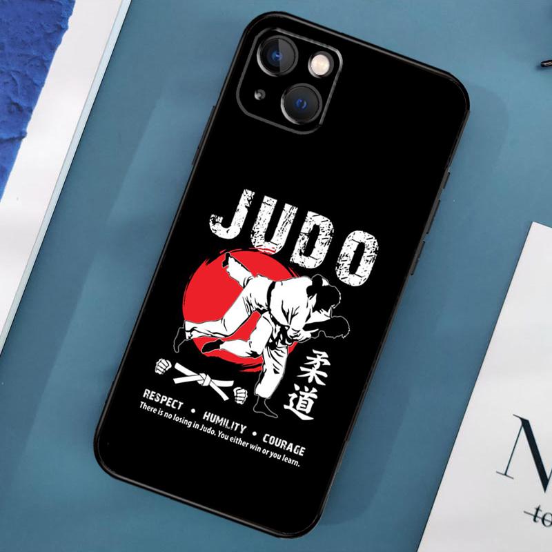 Чехол Judo для iPhone 15 14 13 12 11 Pro Max XS X XR SE 2020 2022 7 8 Plus 12 13 Mini Cover Shell