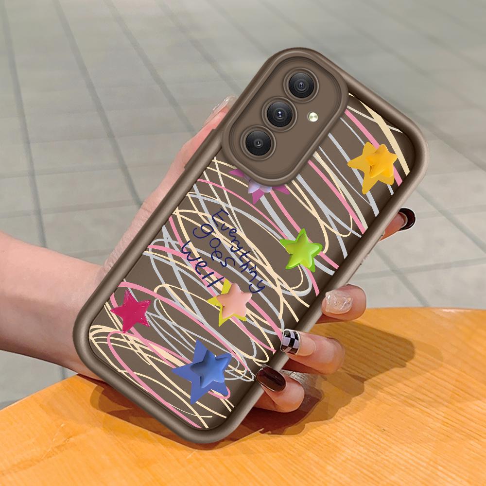 Мягкие силиконовые квадратные лестницы с мультяшным узором, полное покрытие, защита камеры, противоударный чехол для Huawei Honor Xiaomi Redmi Samsung