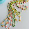 Short Female Jewelry Gift Flowers Beaded Necklace Bohemia Choker Women Necklace Clavicle Necklace