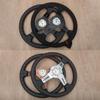 Universal 13inch JDM Rally Racing Steering Wheel  Drifting Sport Steering Wheel Red Stitching