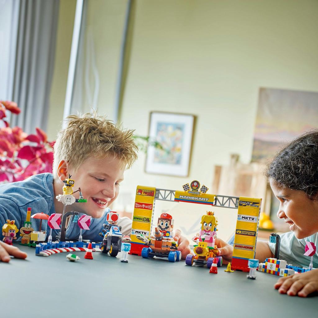 LEGO Super Mario Mario Kart – Baby Peach и набор Grand Prix, игрушка, подарок на день рождения, блок, 10 лет, игра Mario Goods 72036