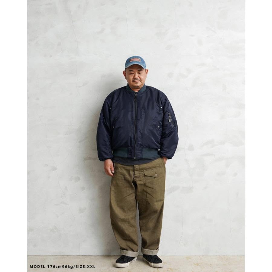 WAIPER US Military First Model Flight Model inc. MA-1 Jacket, MIL-J-8279 [23WP22] (XXL, BLACK)