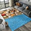 3D Realistic Seashell Starfish Pebble Beach Rug for Living Room Bedroom Coastal Decor Non Slip Carpet Ocean Theme Perfect Gift