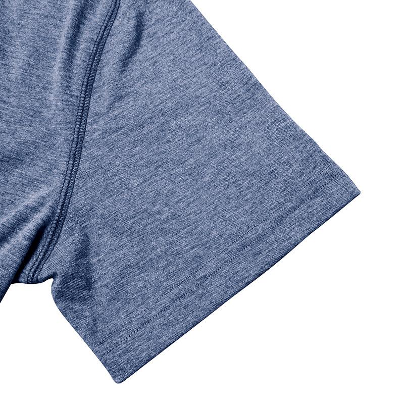 Fashion Men's Collision Round Neck Short-sleeved T-shirt Loose Versatile Tops Trend Casual Body Shirt