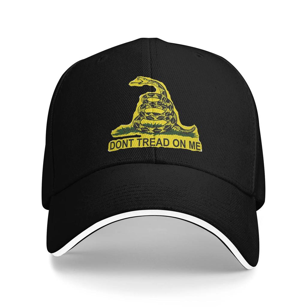 New Don't Tread On Me Gadsden Flag American Sandwich Hats Unisex Snake Caps Hat Adjustable Polyester Baseball Cap