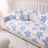 Living Room Anti-slip Couch Sofa Cover Summer Nordic Latex Flower Print Sofa Cushion Cover Slipcover Funda
