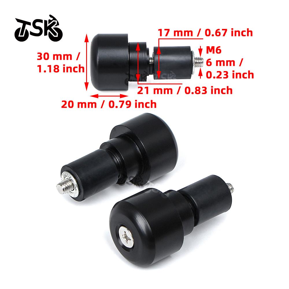 7/8" 22mm Handle Bar Ends Grips Heavy Weight Vibration Reducing Grip Plugs For Honda CB400 CBR600RR F5 Motorcycle Accessories