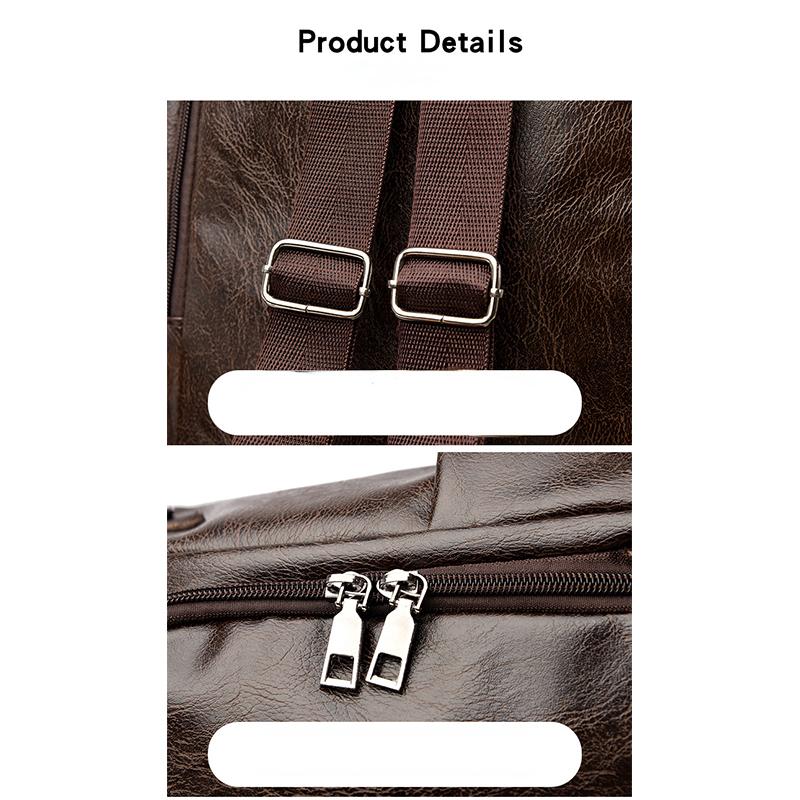 Soft Leather Backpack Women's Anti-theft Schoolbag Lightweight Shoulder Bag Satchel Handbag Travel Daily and Shopping Bag