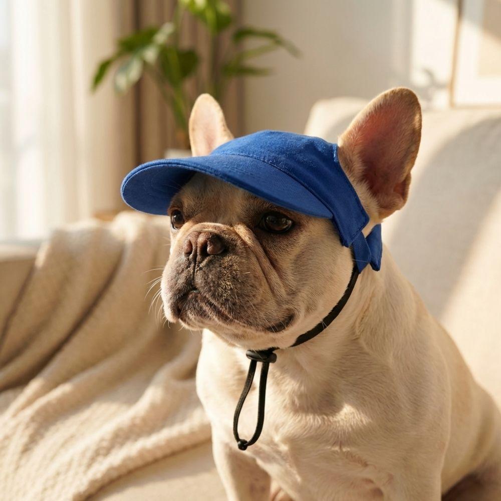 with Ear Holes Dog Baseball Cap Sun Protection Dog Sunscreen Hat Dog Sun Hat Outdoor Sports