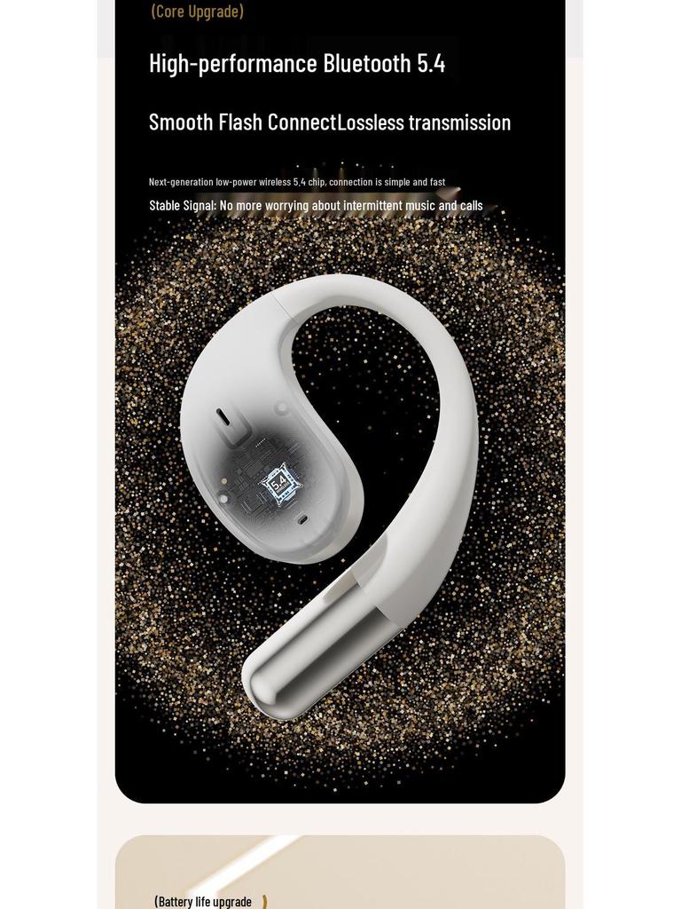 New Wireless Noise-Cancelling Bluetooth Earphones with Panoramic Sound for Running and Sports