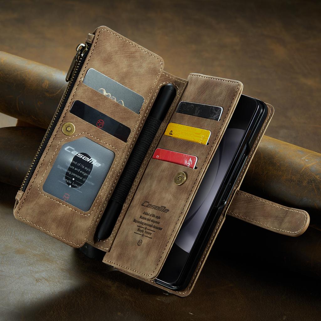 Противоударный чехол для Samsung Galaxy Z Fold 5 Fold5 Fold4 5G Fold3 Fold 4 3, кожаный защитный чехол-бумажник