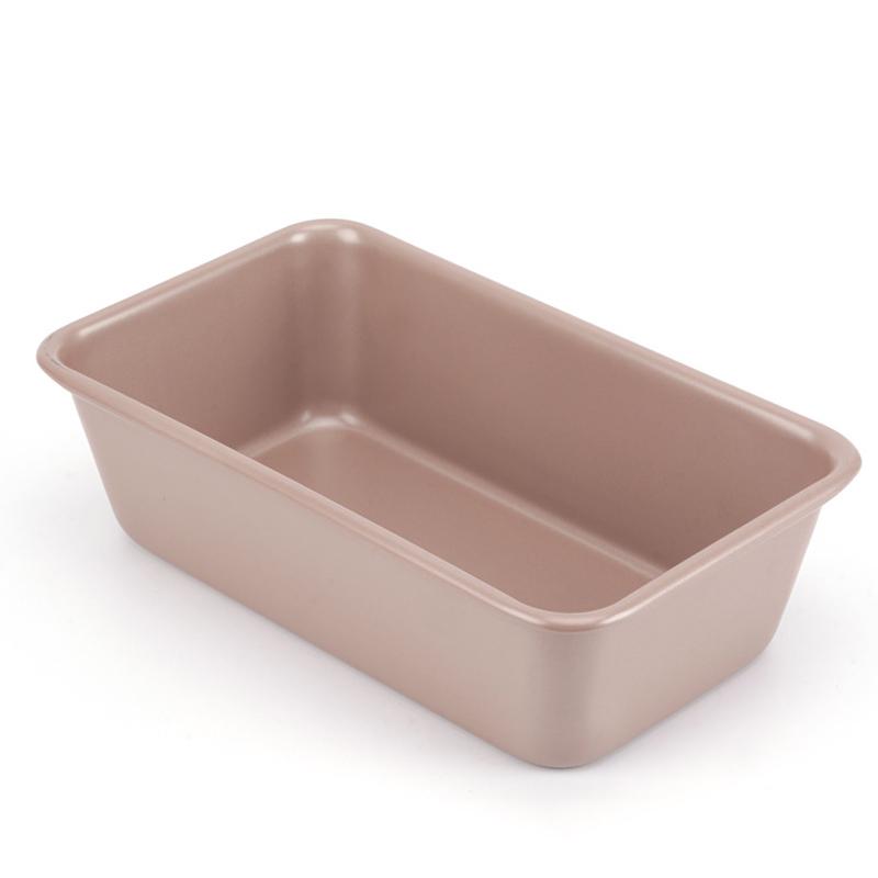 1 шт. Толщина 0,8 мм, 9 дюймов, Прочная углеродистая сталь, Форма для кекса, Антипригарное покрытие, Прямоугольная, Серебристая, Долговечная, Форма для выпечки хлеба